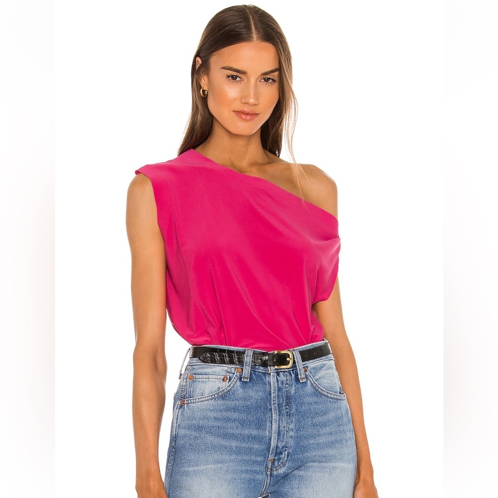 Norma Kamali Drop Shoulder Top in Rose